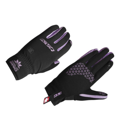 KV+ Rękawice biegowe COLD PRO, czarne/lila