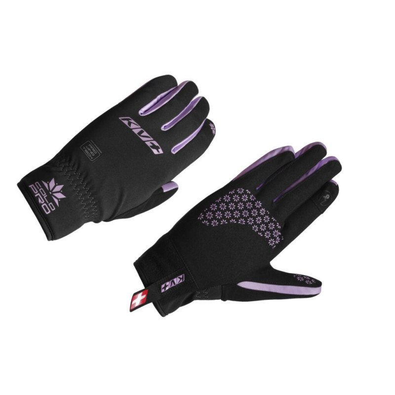 KV+ Rękawice biegowe COLD PRO, czarne/lila