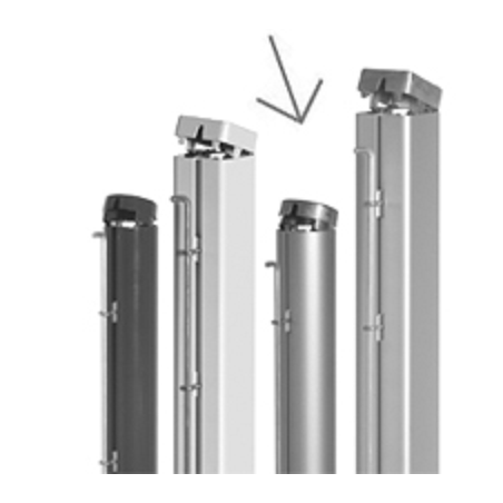 Słupki aluminiowe okrągłe