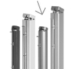 Słupki aluminiowe okrągłe