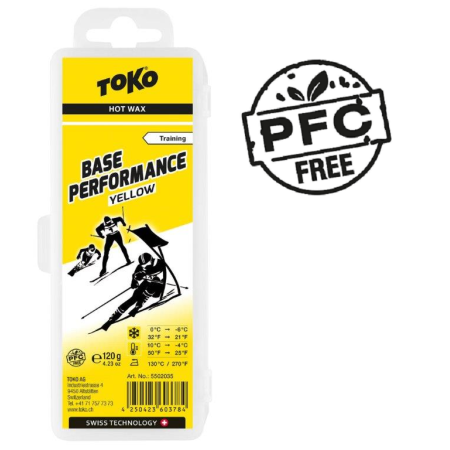 TOKO Base Performance Hot Wax yellow - smar bazowy żółty, 120g